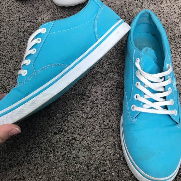 Blue Lace-Up Vans - Picture 3 of 6